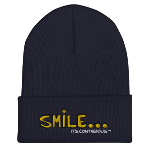 Smile - Cuffed Beanie w/ White Font