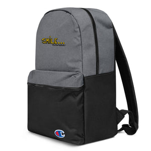 Smile - Embroidered Champion Backpack