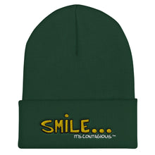 Load image into Gallery viewer, Smile - Cuffed Beanie w/ White Font
